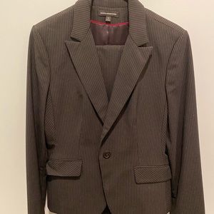 Express pinstriped suit